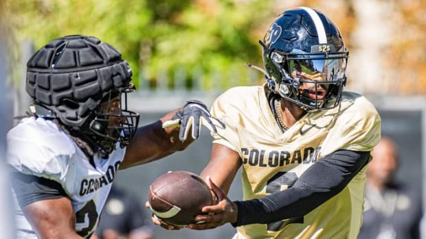 Shedeur Sanders in CU Fall Camp